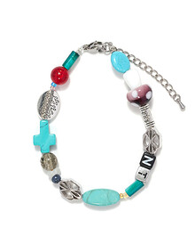 SYMBOL BLUE HORIZON BRACELET (SILVER)