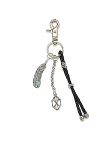 SYMBOL WESTERN TURQUOISE KEYRING (SILVER)