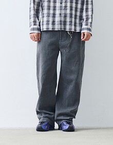 PIGMENT CURVED WIDE PANTS VOL.2 (CHARCOAL)