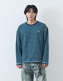 STRIPE LONG SLEEVE T-SHIRT (GREEN)