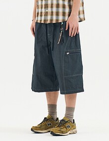 UTILITY CARGO BERMUDA SHORTS (NAVY)
