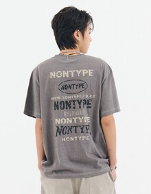 FADED BACK PRINT SYMBOL T-SHIRT (LIGHT PURPLE)