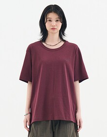 FADE PRESENCE CROP TEE (WINE)
