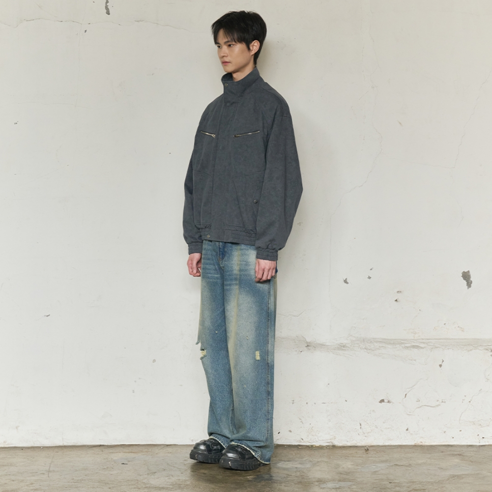 HIGH NECK FIELD JUMPER (NAVY)