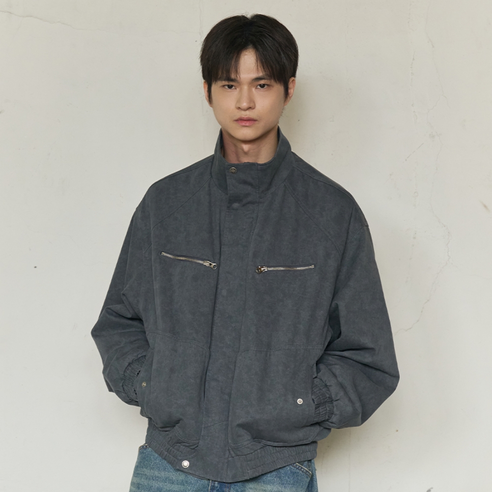 HIGH NECK FIELD JUMPER (NAVY)