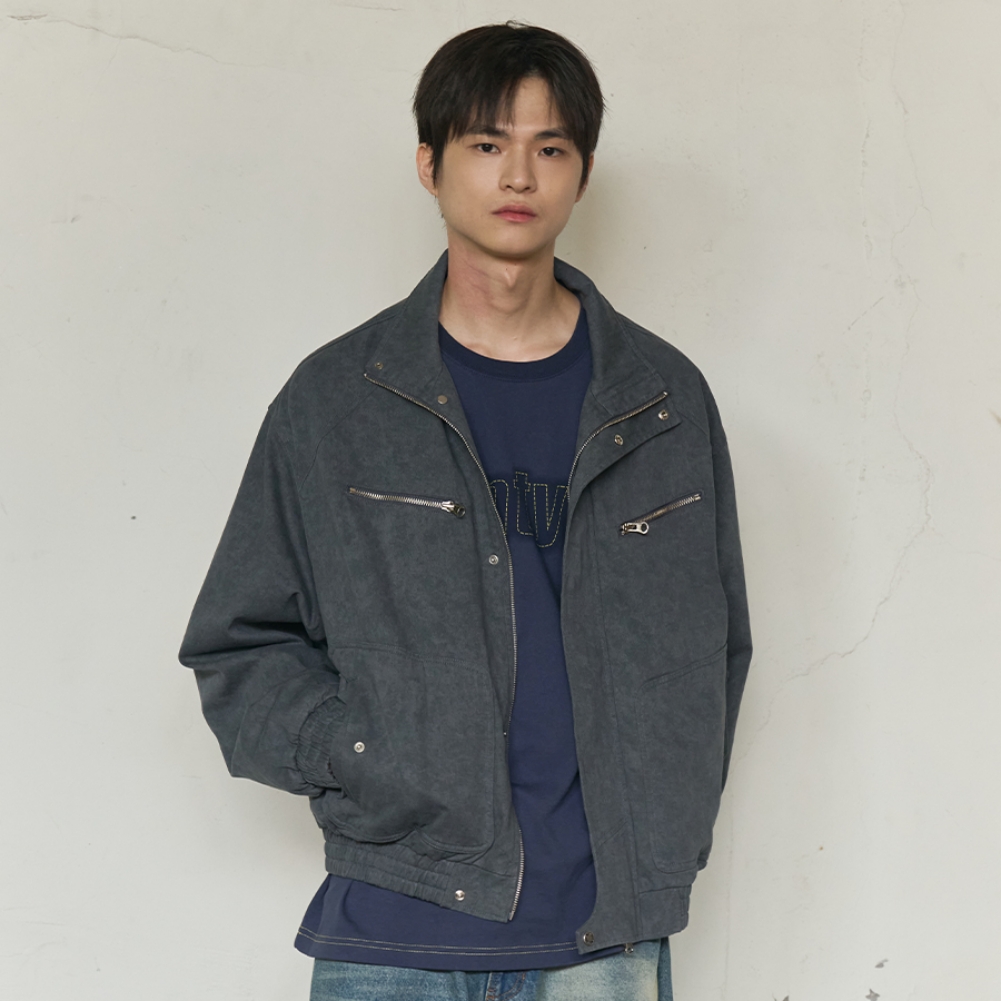 HIGH NECK FIELD JUMPER (NAVY)