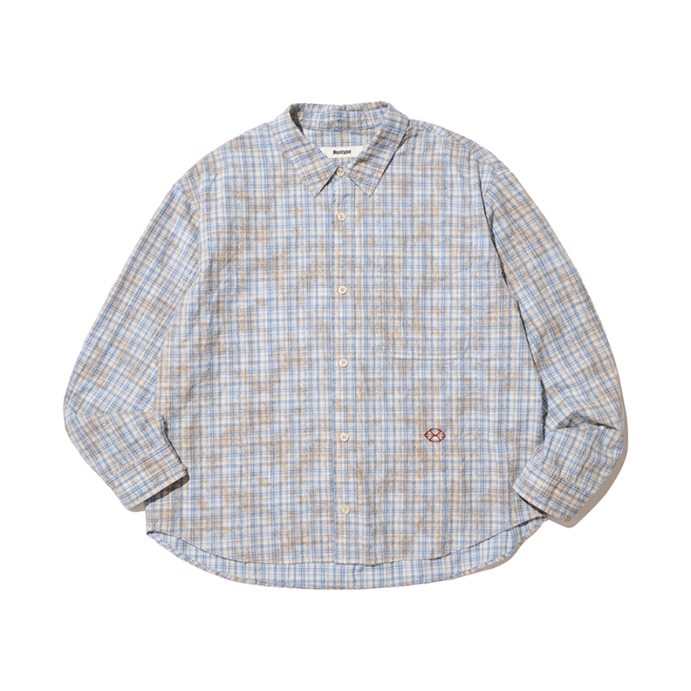 VINTAGE CLOUDE PLAID SHIRT (BLUE)