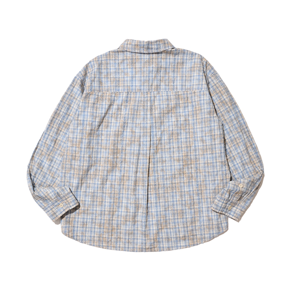 VINTAGE CLOUDE PLAID SHIRT (BLUE)