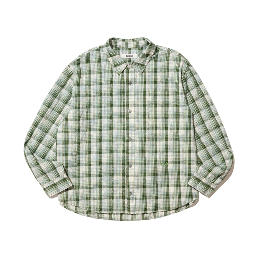 VINTAGE CLOUDE PLAID SHIRT (GREEN)