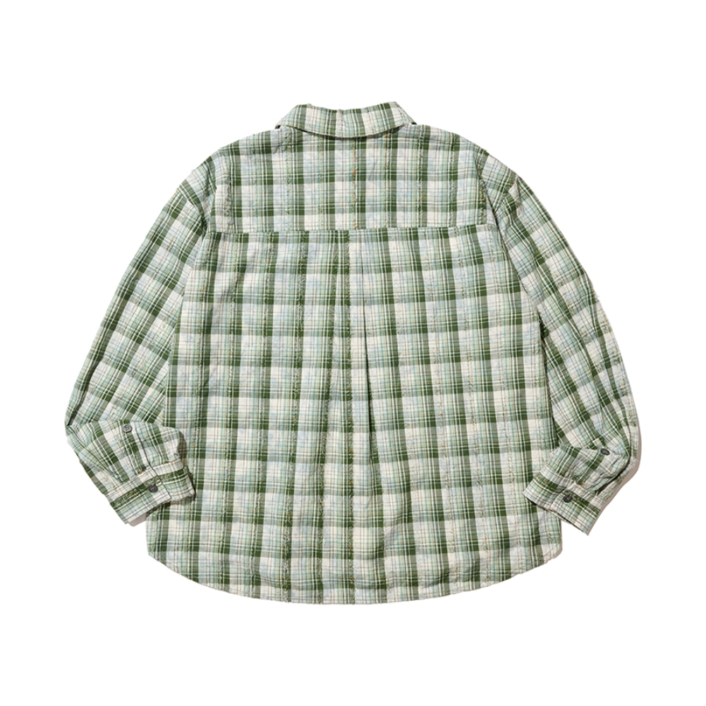 VINTAGE CLOUDE PLAID SHIRT (GREEN)