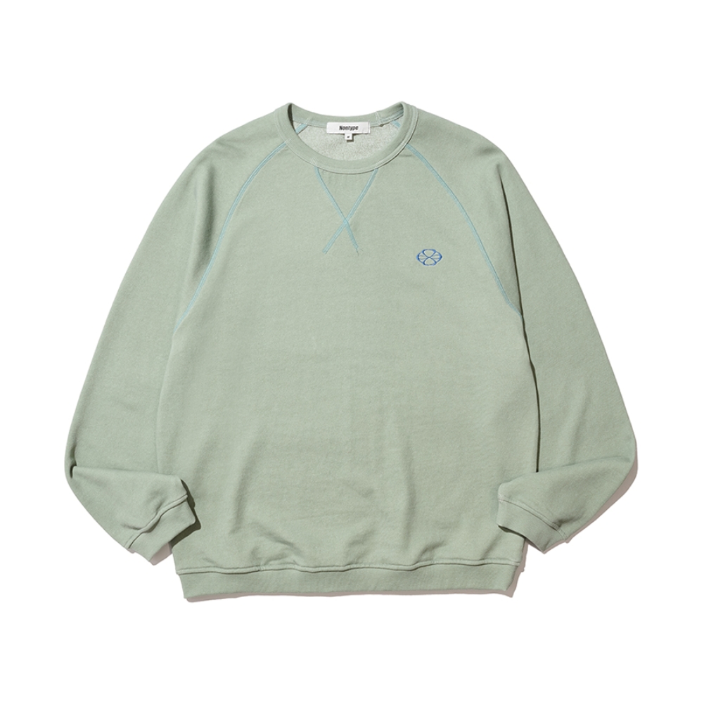 AFTERIMAGE RAGLAN SWEATSHIRT (GREEN)