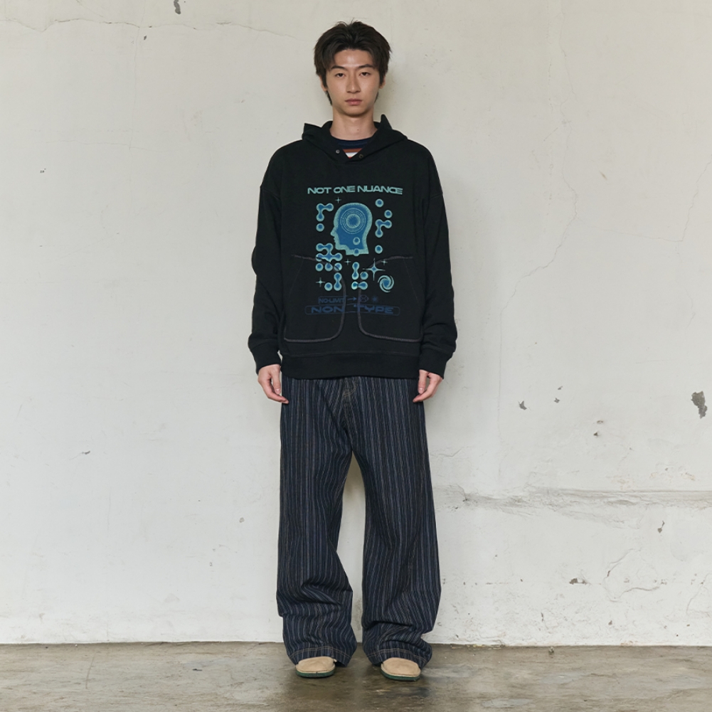 MENTAL NOISE GRAPHIC HOODIE (BLACK)