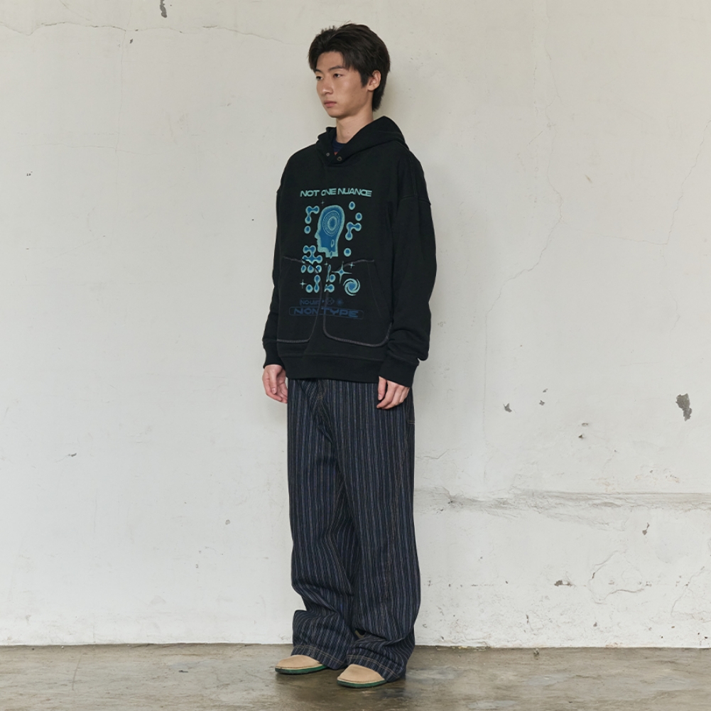 MENTAL NOISE GRAPHIC HOODIE (BLACK)