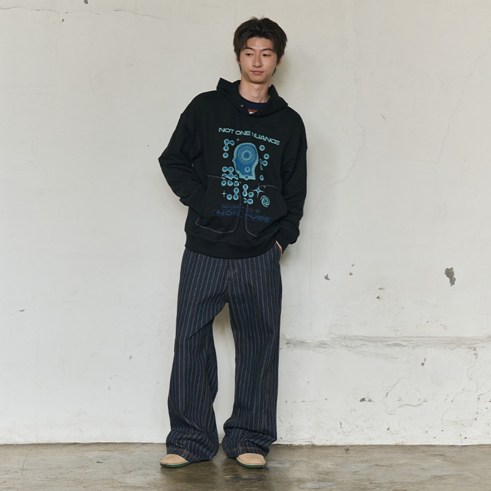 MENTAL NOISE GRAPHIC HOODIE (BLACK)