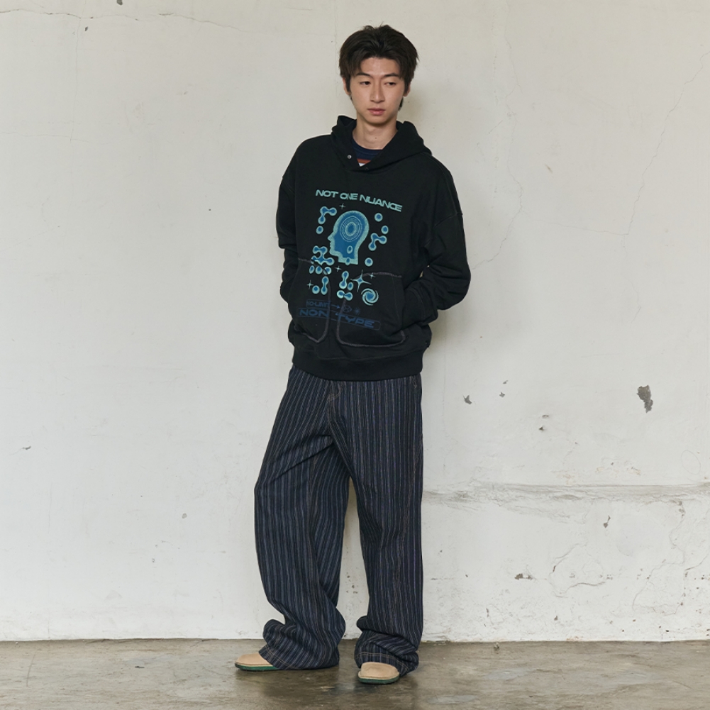 MENTAL NOISE GRAPHIC HOODIE (BLACK)
