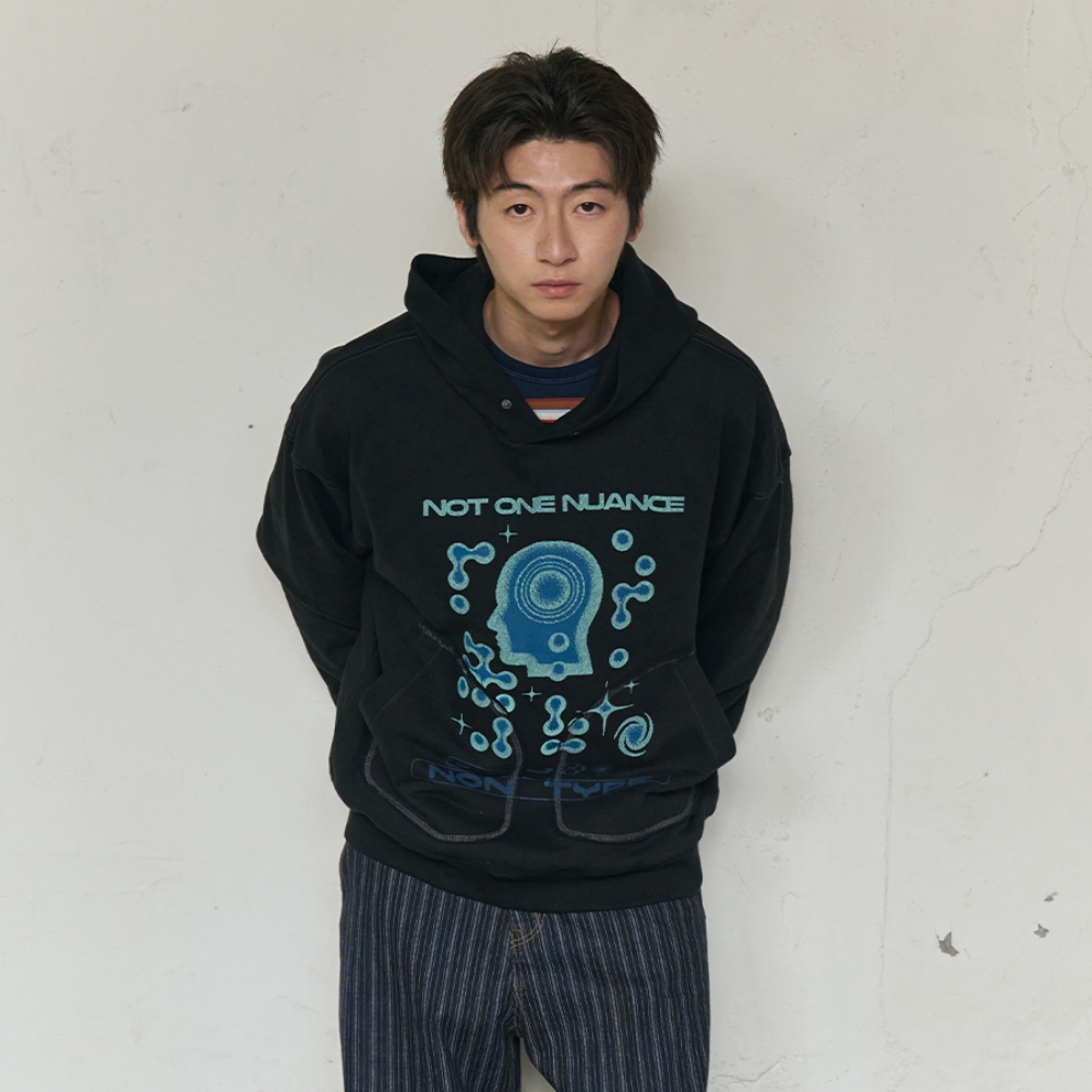 MENTAL NOISE GRAPHIC HOODIE (BLACK)