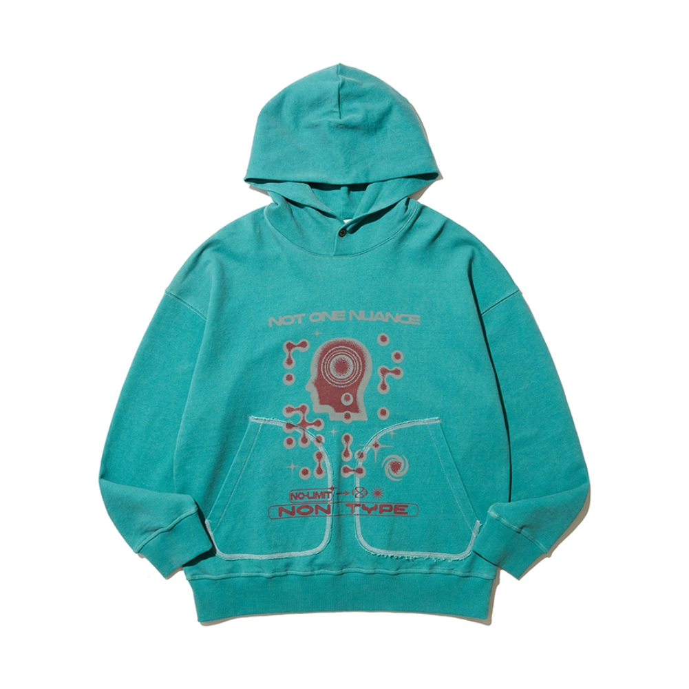 MENTAL NOISE GRAPHIC HOODIE (MINT)