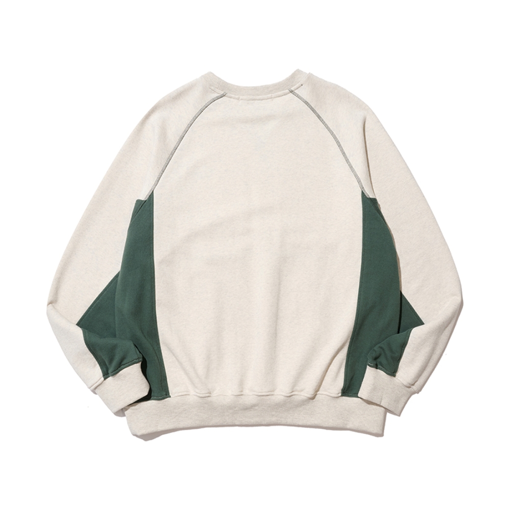UNION LINE RAGLAN SWEATSHIRT (OATMEAL)