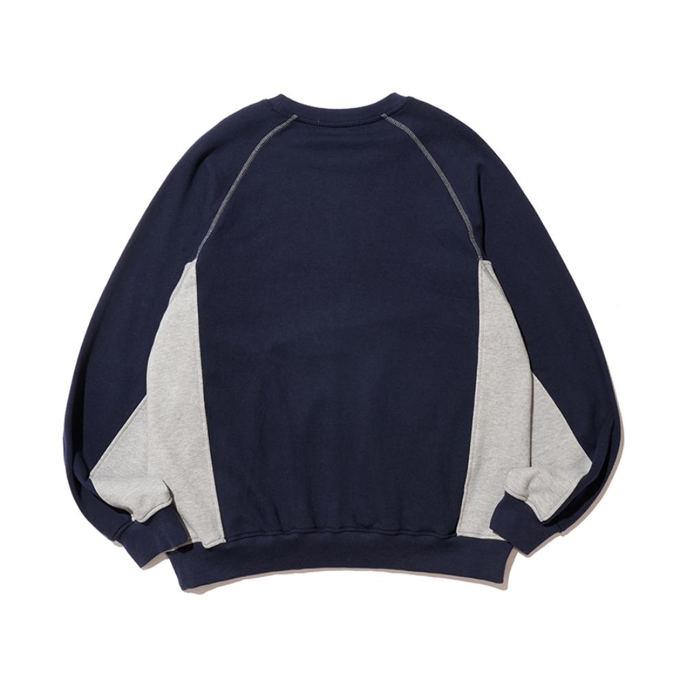 UNION LINE RAGLAN SWEATSHIRT (NAVY)