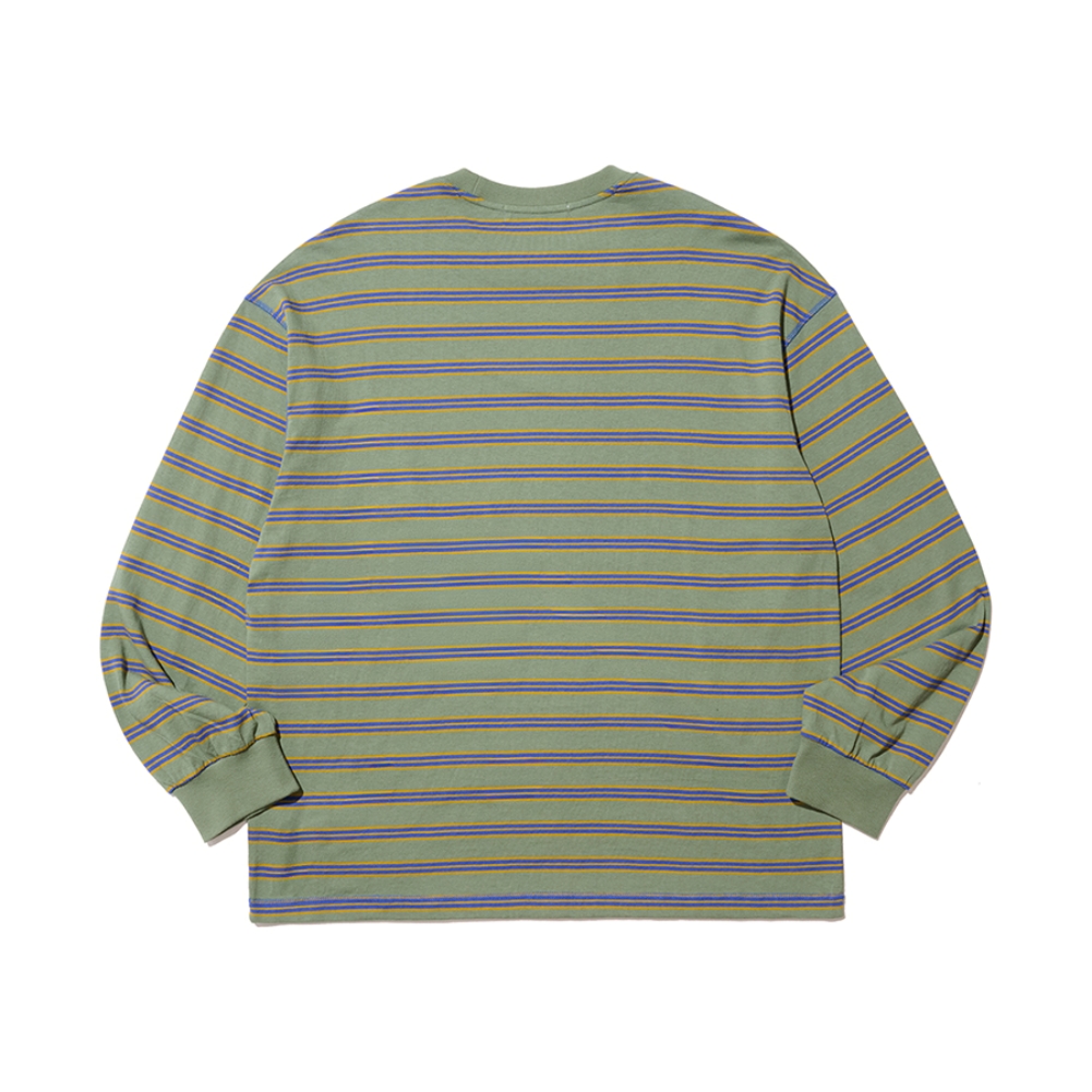 MULTI STRIPE LONG SLEEVE (KHAKI)