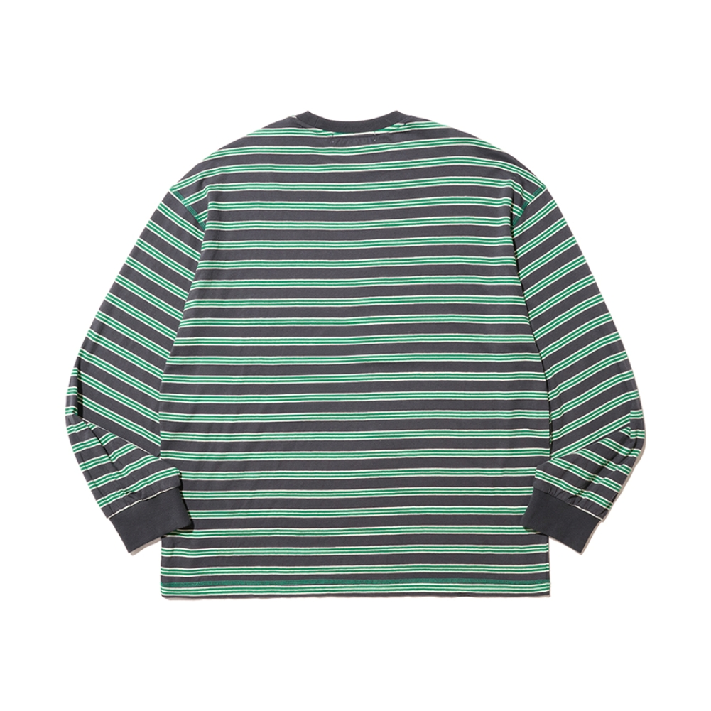MULTI STRIPE LONG SLEEVE (GREEN)