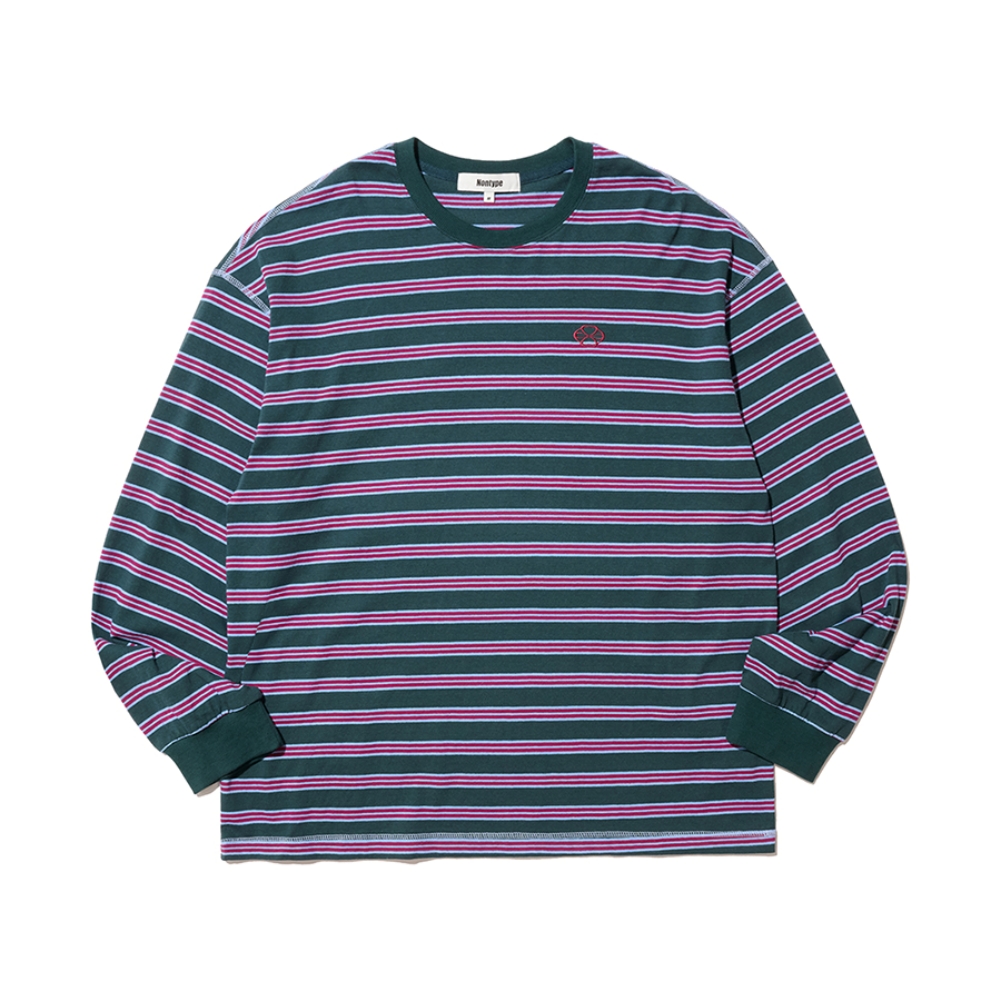 MULTI STRIPE LONG SLEEVE (RED)