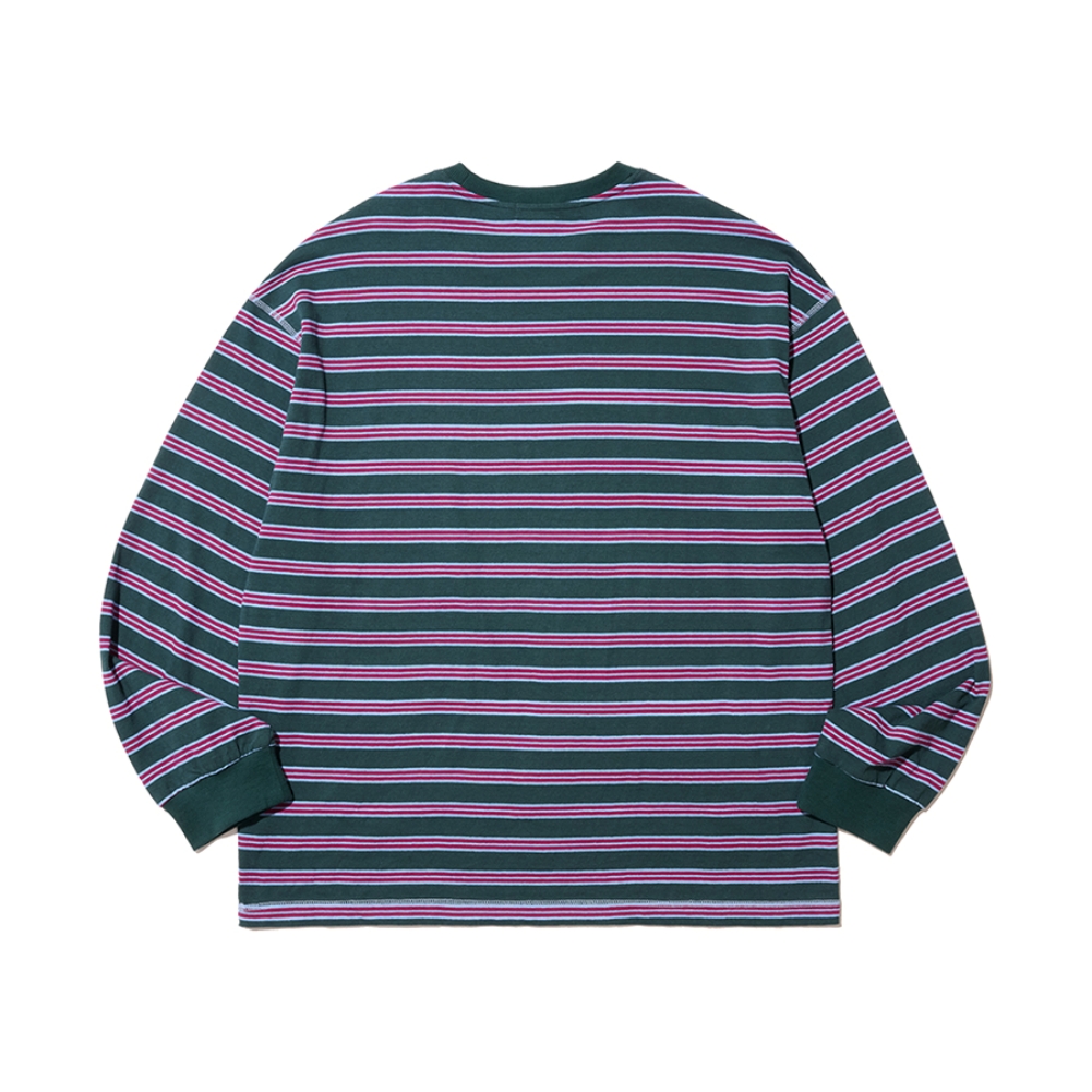 MULTI STRIPE LONG SLEEVE (RED)