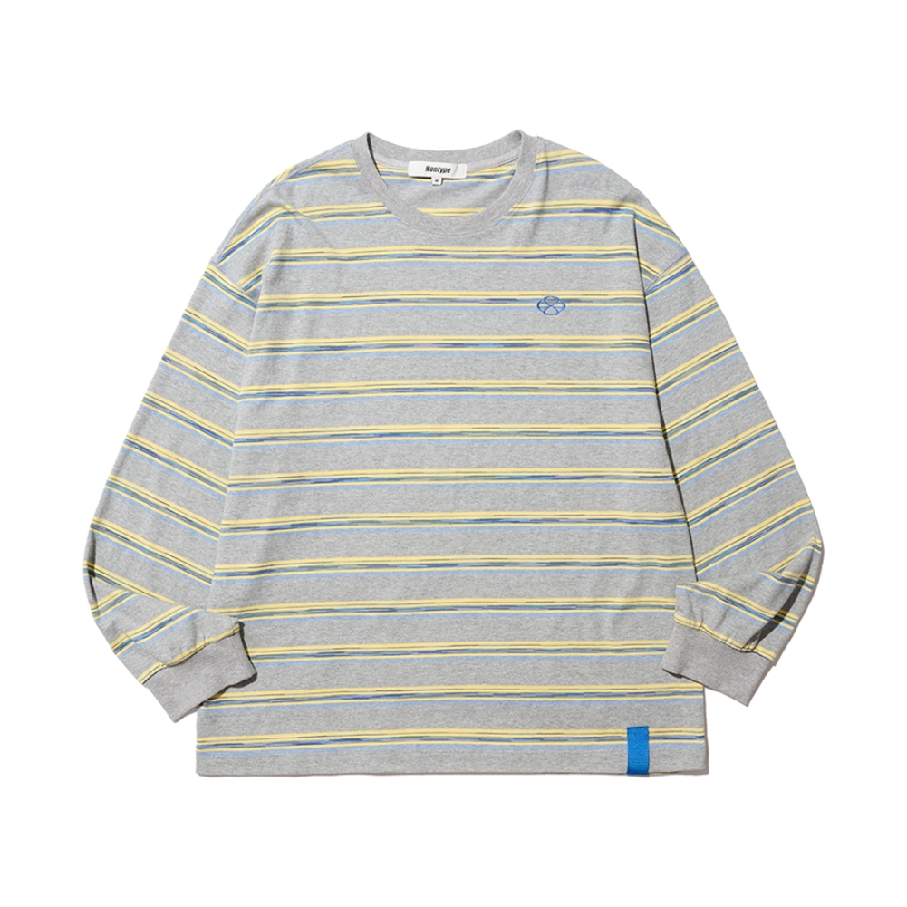 MULTI STRIPE LONG SLEEVE (GREY)