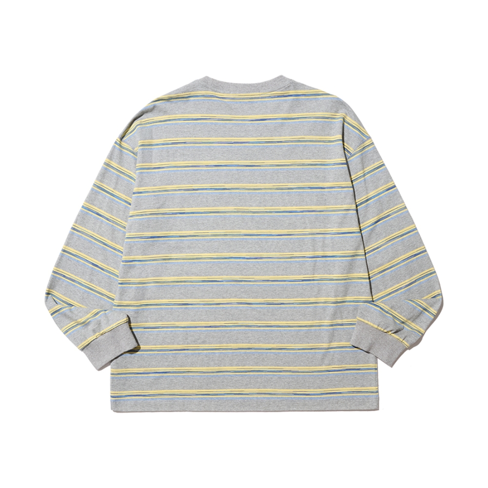 MULTI STRIPE LONG SLEEVE (GREY)
