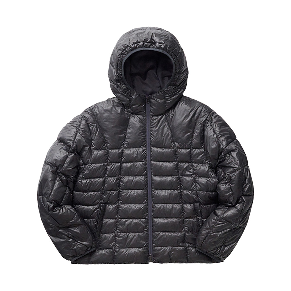 HOODIE LIGHT QUILTED JACKET (CHACOAL)