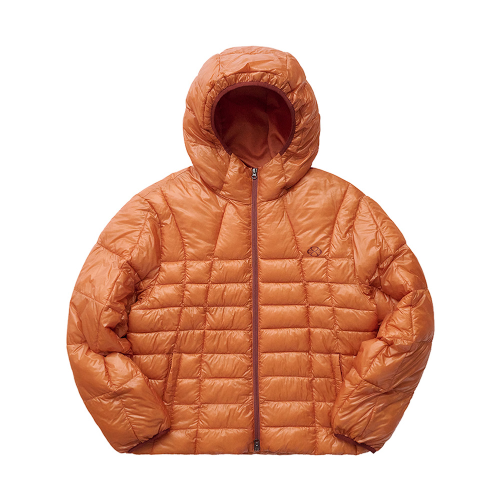 HOODIE LIGHT QUILTED JACKET (ORANGE)