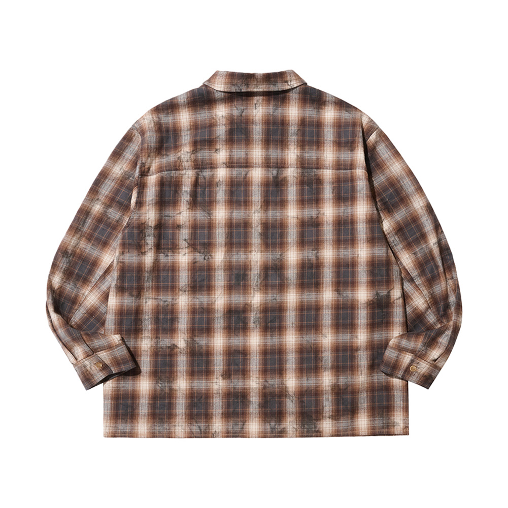 FADED HAZE CHECK SHIRT (BROWN)