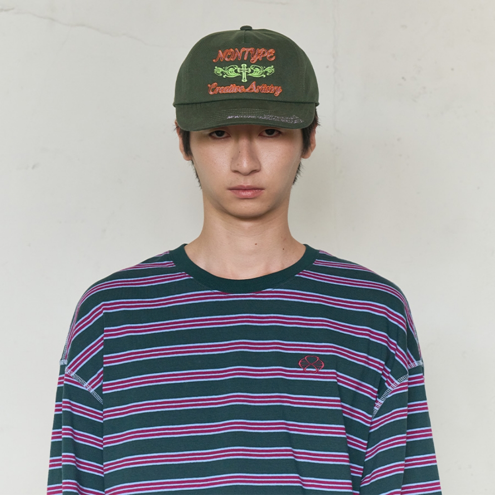 SIGNATURE SYM WASHED CAP (CHARCOAL)