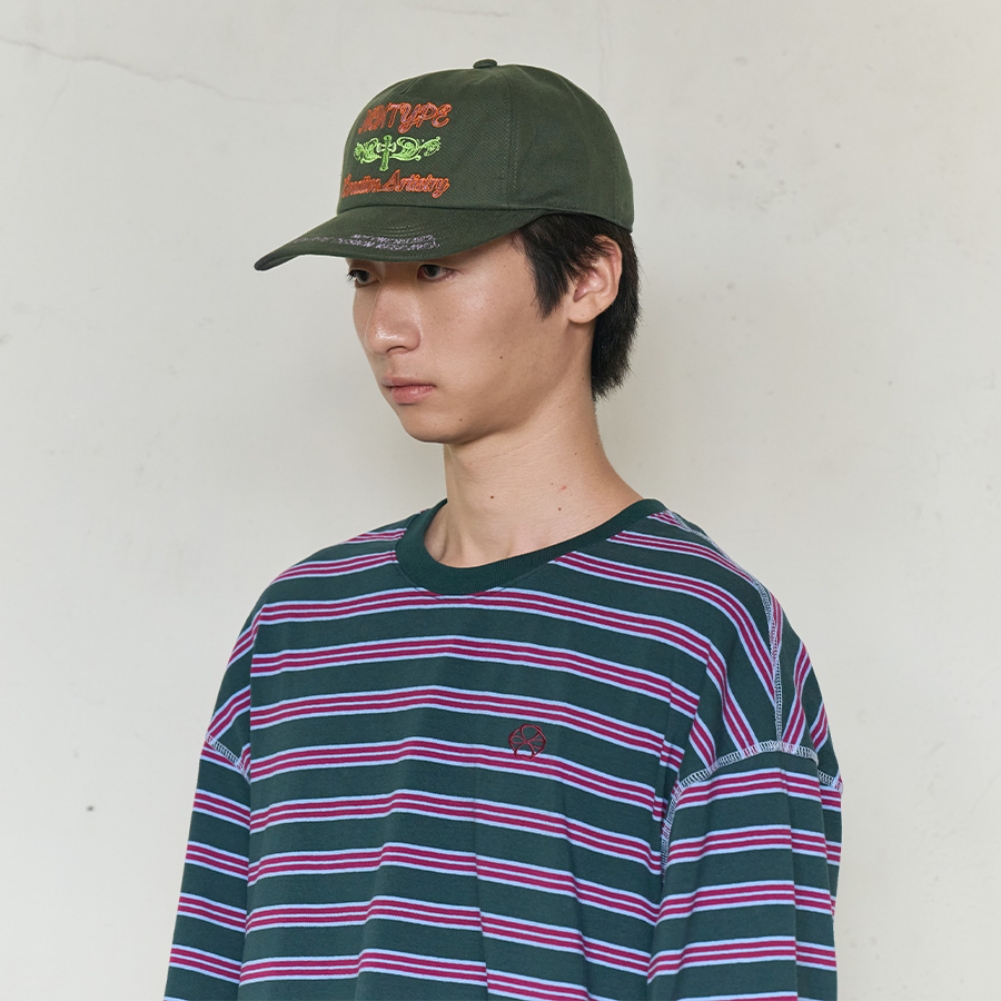 SIGNATURE SYM WASHED CAP (CHARCOAL)