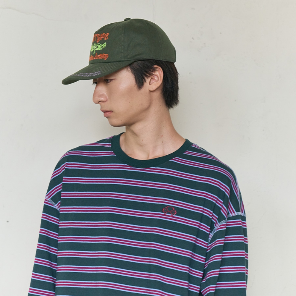 SIGNATURE SYM WASHED CAP (CHARCOAL)
