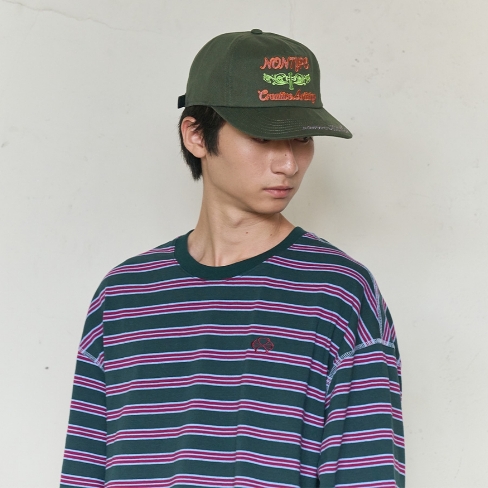 SIGNATURE SYM WASHED CAP (CHARCOAL)