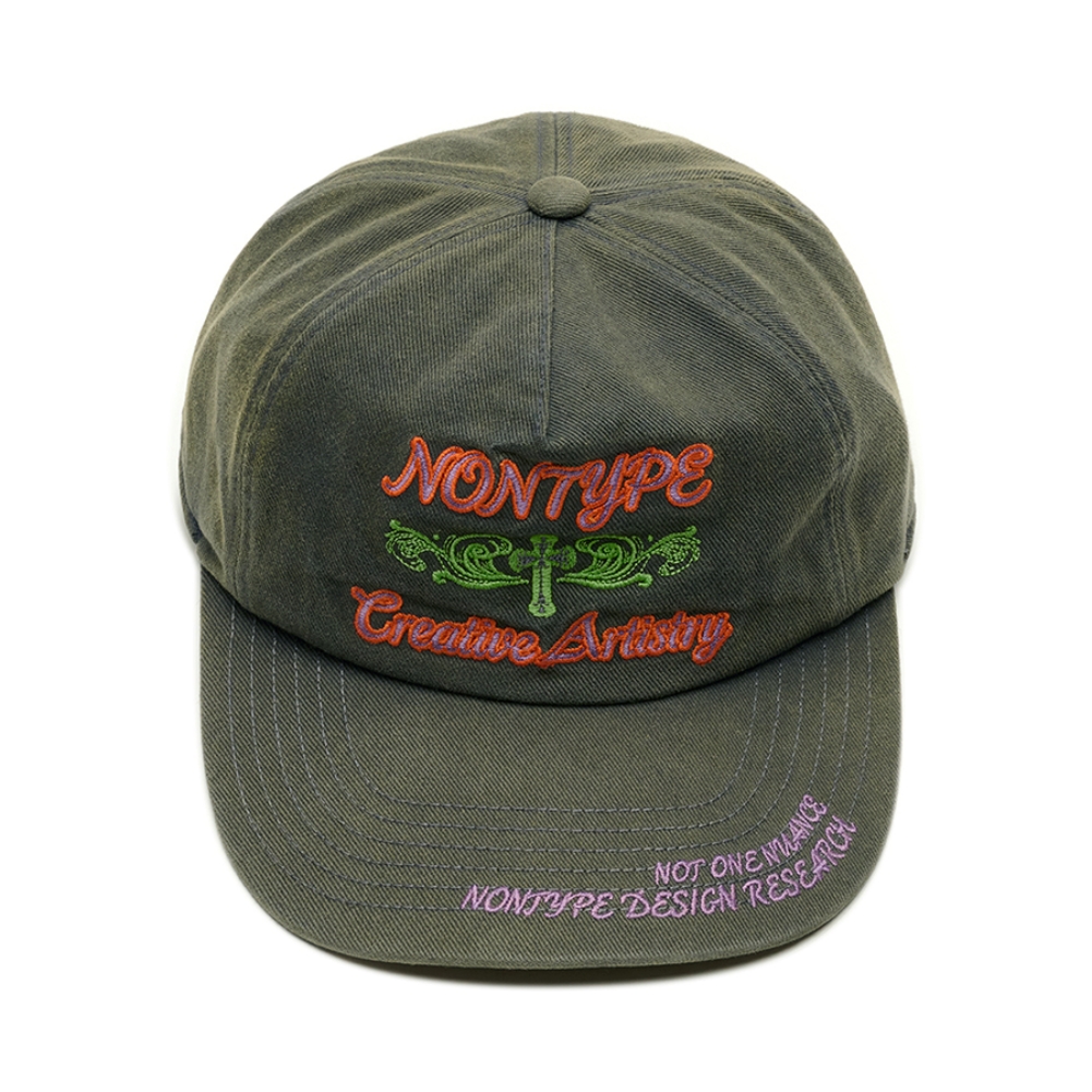 SIGNATURE SYM WASHED CAP (CHARCOAL)