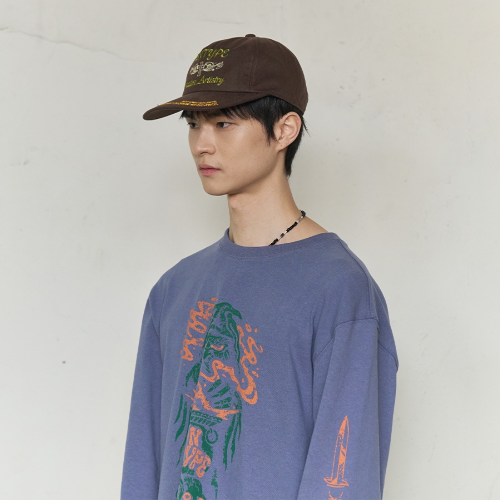 SIGNATURE SYM WASHED CAP (BROWN)