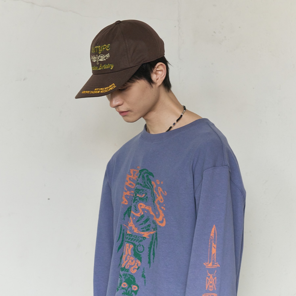 SIGNATURE SYM WASHED CAP (BROWN)