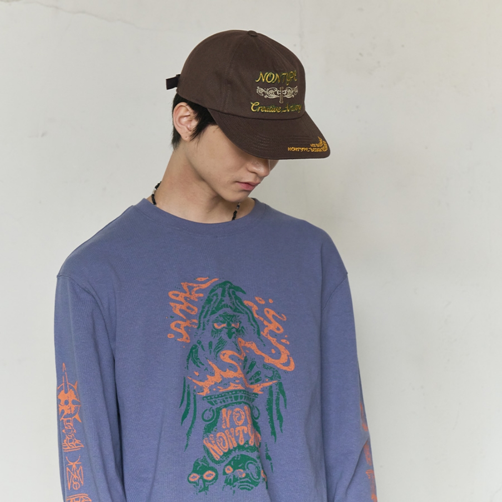 SIGNATURE SYM WASHED CAP (BROWN)