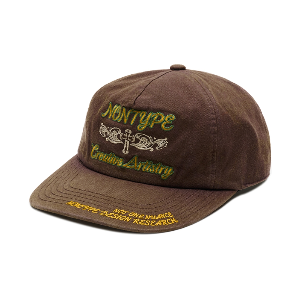 SIGNATURE SYM WASHED CAP (BROWN)