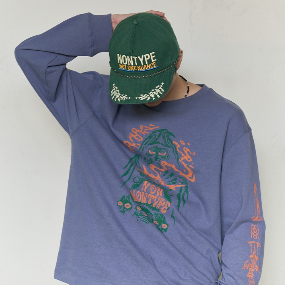 ARCHIVE MESSAGE WASHED CAP (GREEN)