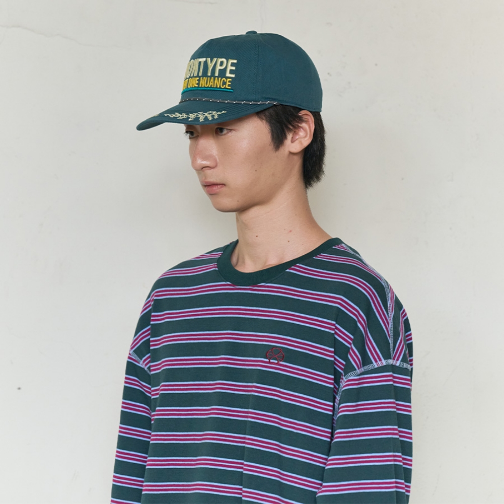 ARCHIVE MESSAGE WASHED CAP (TEAL GREEN)