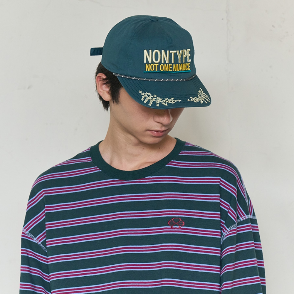 ARCHIVE MESSAGE WASHED CAP (TEAL GREEN)