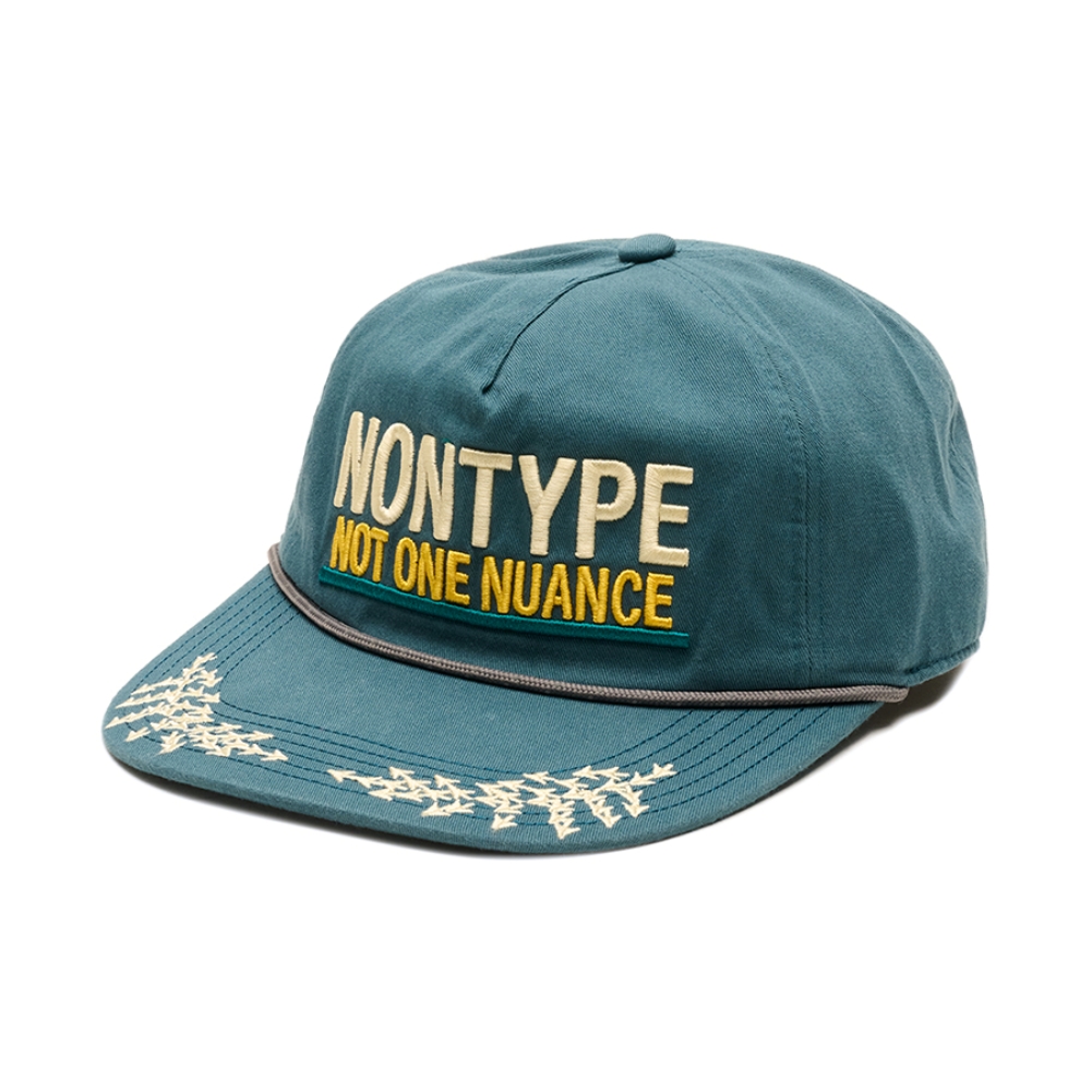 ARCHIVE MESSAGE WASHED CAP (TEAL GREEN)