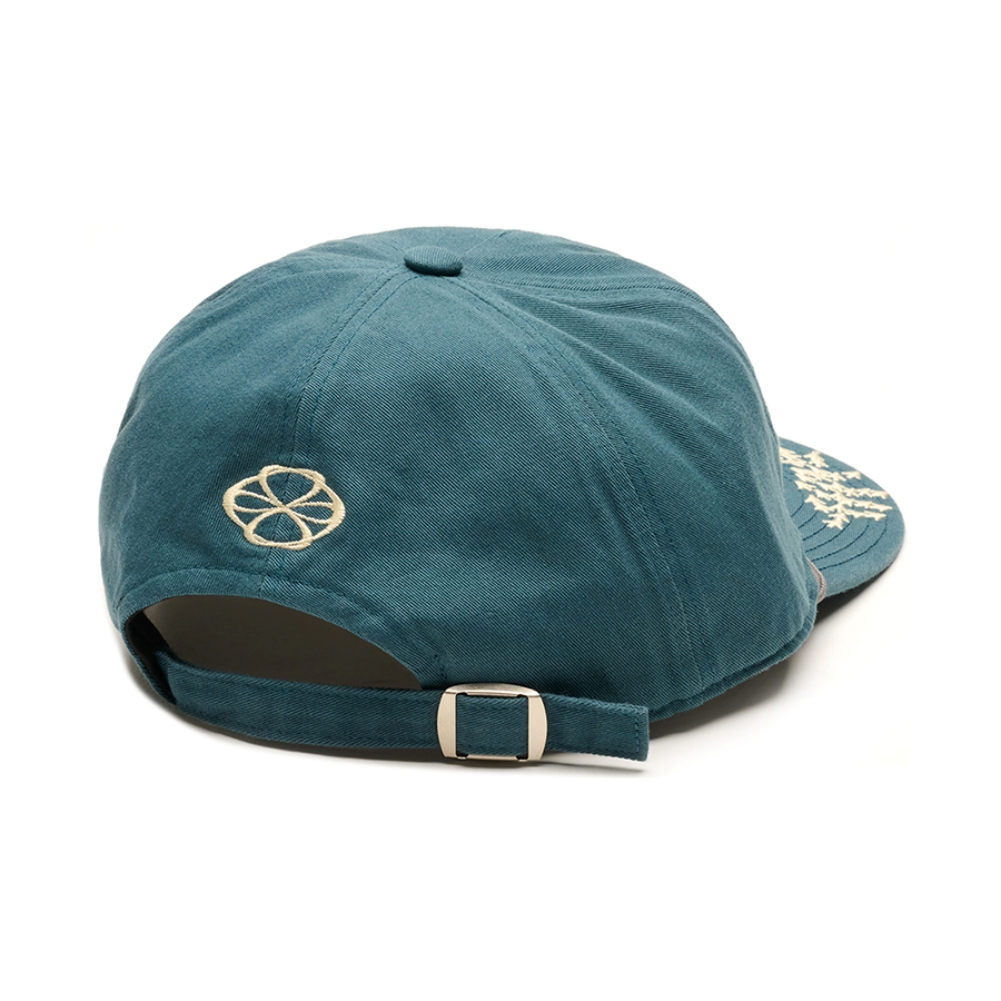 ARCHIVE MESSAGE WASHED CAP (TEAL GREEN)