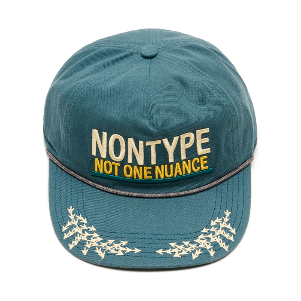ARCHIVE MESSAGE WASHED CAP (TEAL GREEN)