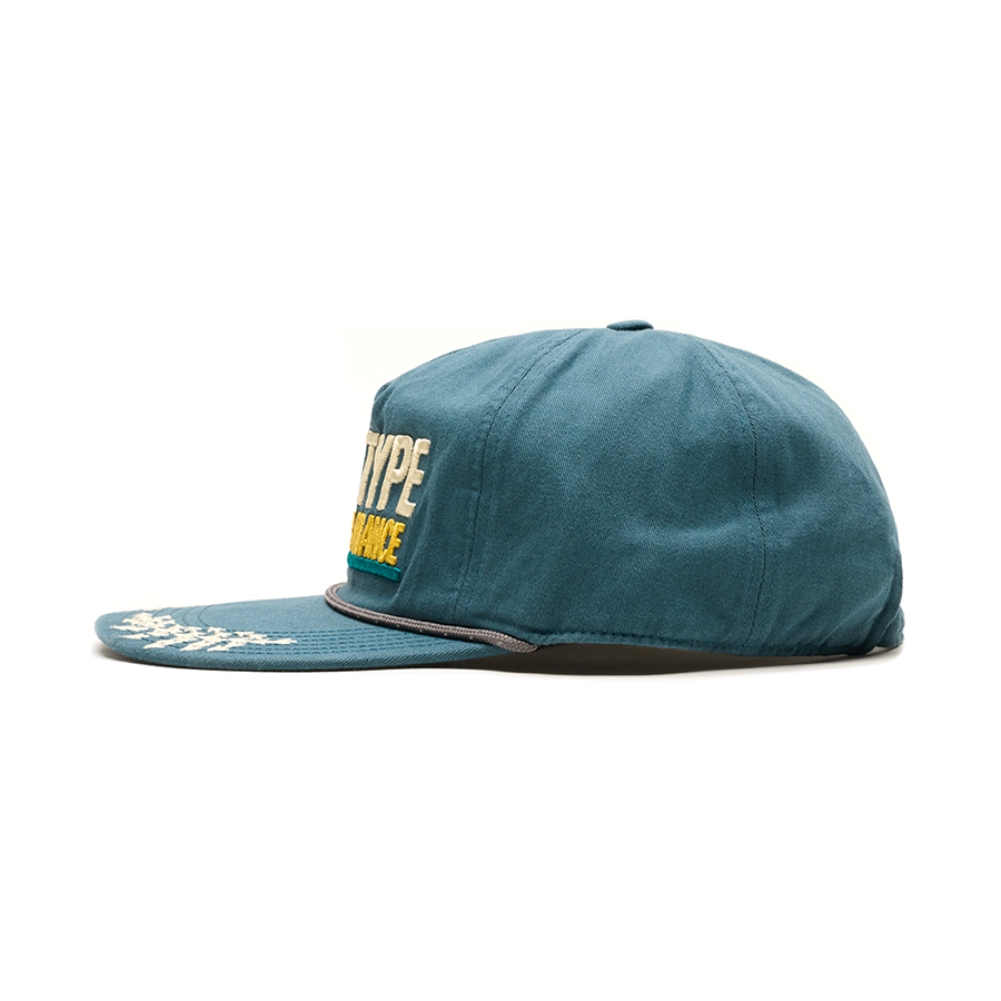 ARCHIVE MESSAGE WASHED CAP (TEAL GREEN)