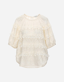 레이스 블라우스