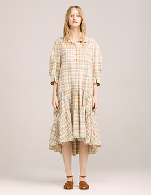 셔츠형 플레어 원피스